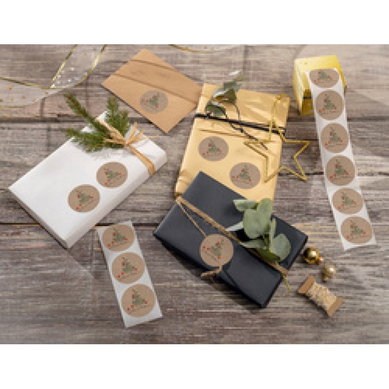 sigel Sticker de Noël "Cut-out style", en rouleau