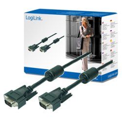 LogiLink CV0017 câble VGA 15 m VGA (D-Sub) Noir