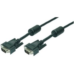 LogiLink Câble VGA pour moniteur, mâle - mâle, noir, 20 m