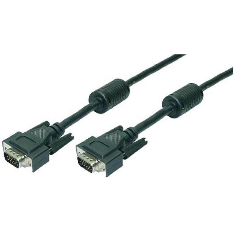 LogiLink Câble VGA pour moniteur, mâle - mâle, noir, 20 m