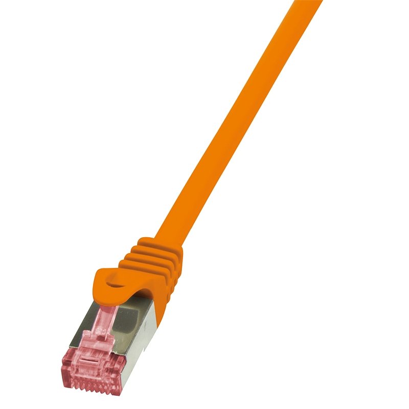 LogiLink 7.5m, Cat6 câble de réseau Orange 7,5 m S/FTP (S-STP)