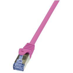 LogiLink Cat6a S/FTP, 5m networking cable Pink S/FTP (S-STP)