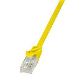 LogiLink Câble patch, Cat. 5e, U/UTP, 5,0 m, jaune, gaine en