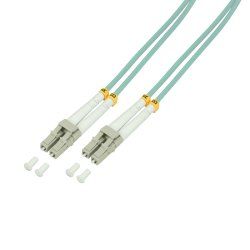 LogiLink FP3LC50 câble InfiniBand et à fibres optiques 50 m 2x LC Turquoise