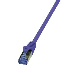 LogiLink Patchkabel, Kat. 6A, S/FTP, 1,5 m, violett