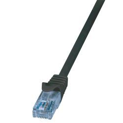 LogiLink CP3073U câble de réseau Noir 5 m Cat6a U/UTP (UTP)