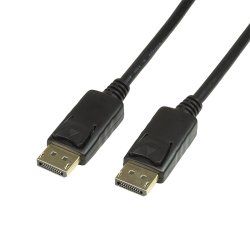 LogiLink Câble de connexion DisplayPort, noir, 7,5 m