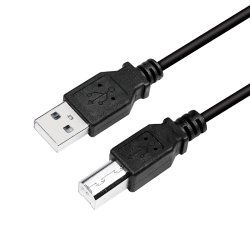 LogiLink Câble USB 2.0, USB-A - USB-B, 5,0 m, noir