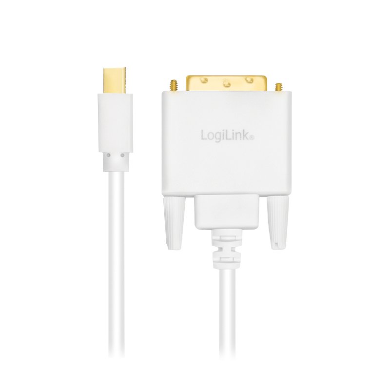 LogiLink CV0138 câble vidéo et adaptateur 3 m Mini DisplayPort DVI Blanc
