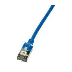 LogiLink Câble patch Ultraflex, Cat. 6A, U/FTP, 0,3 m, bleu
