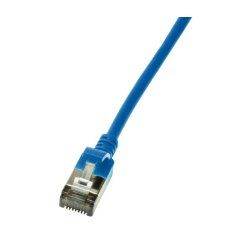 LogiLink Slim U/FTP câble de réseau Bleu 1,5 m Cat6a U/FTP (STP)