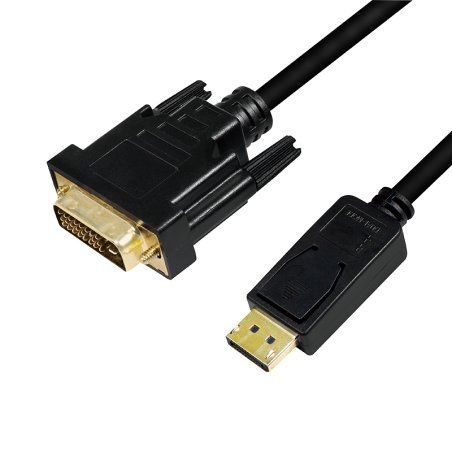 LogiLink CV0132 câble vidéo et adaptateur 3 m DisplayPort DVI Noir