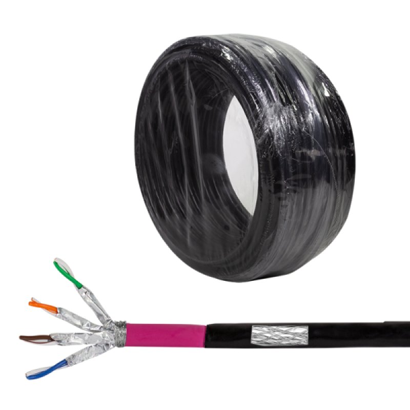 LogiLink CPV0080 câble de réseau Noir 25 m Cat7 S/FTP (S-STP)