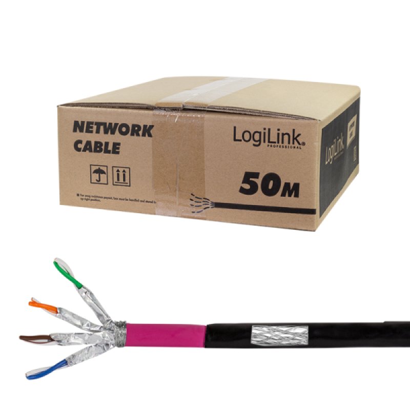 LogiLink CPV0081 networking cable Black 50 m Cat7 S/FTP (S-STP)