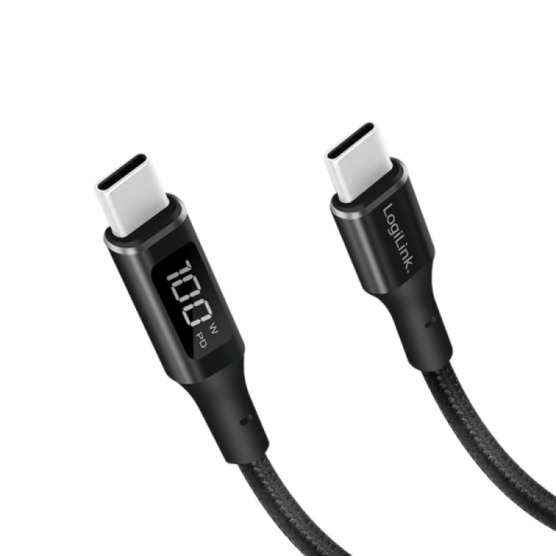 LogiLink CU0181 USB cable USB 2.0 1 m USB C Black