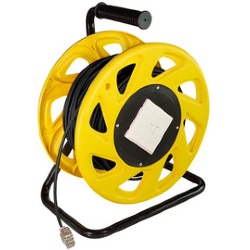 LogiLink CQ4060S - Cat.7 Kabeltrommel Cat.6a Buchse S/FTP 60 m - Netzwerk - CAT 7 cable/RJ45 plug