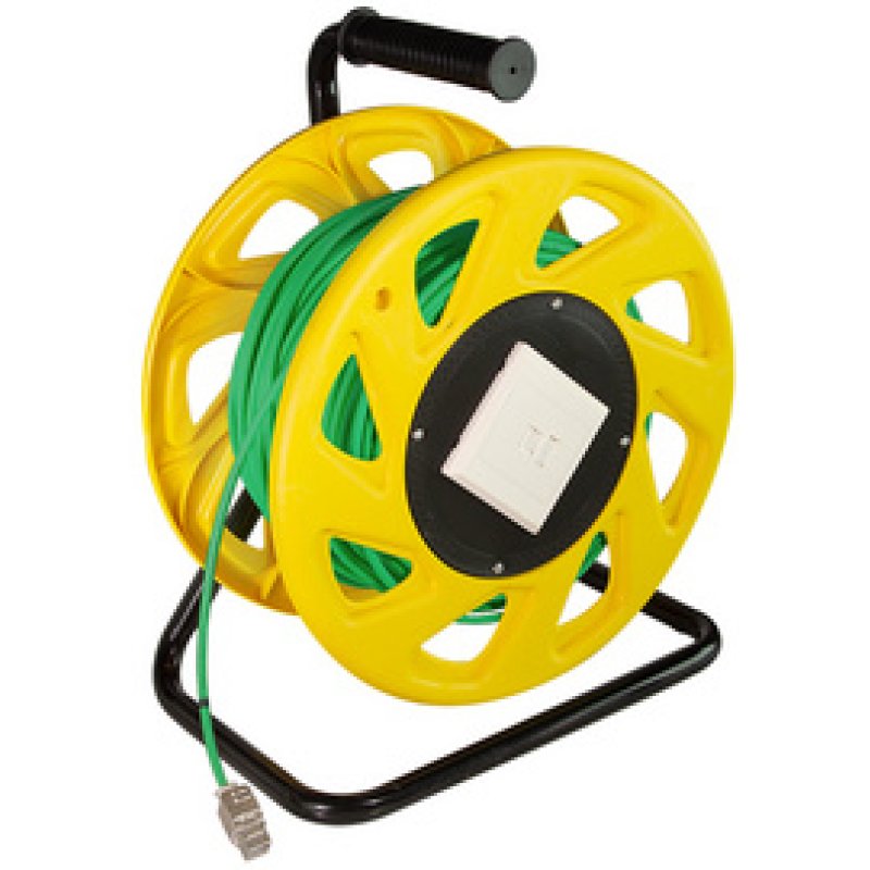 LogiLink CQ5060S - Cat.7 Kabeltrommel Cat.6a Buchse S/FTP 60 m - Netzwerk - CAT 7 cable/RJ45 plug