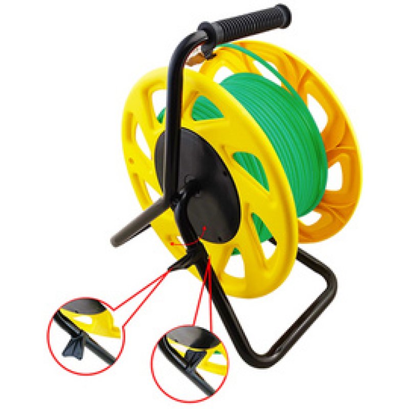 LogiLink Enrouleur de câble réseau, cat. 7, S/FTP, PUR, 60 m