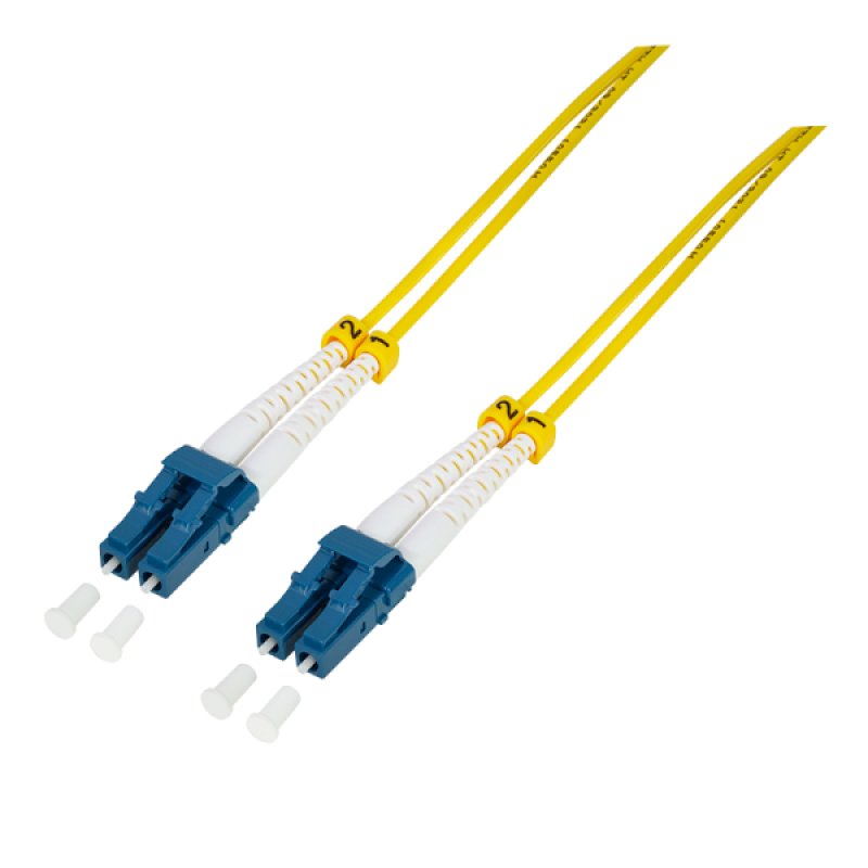 LogiLink Câble patch fibre optique, 2x Duplex LC, OS2, 50 m