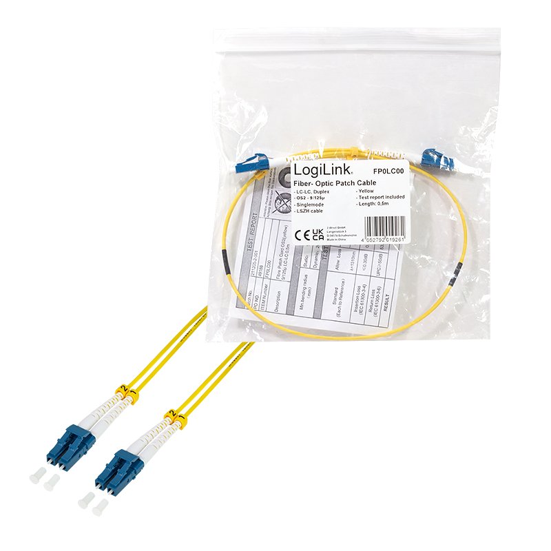LogiLink FP0LC50 InfiniBand/fibre optic cable 50 m LC Blue, Yellow