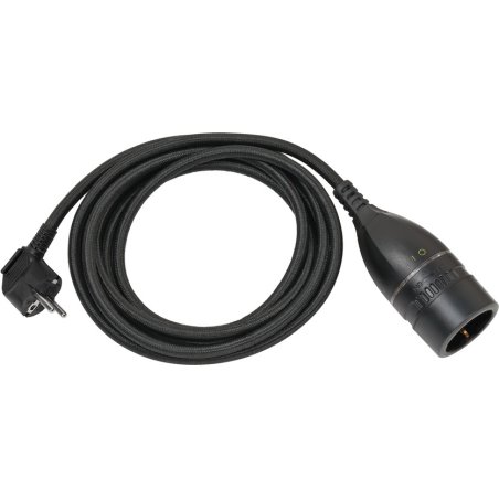 Brennenstuhl 1161830010 power cable Black 3 m Power plug type E F Power plug type F