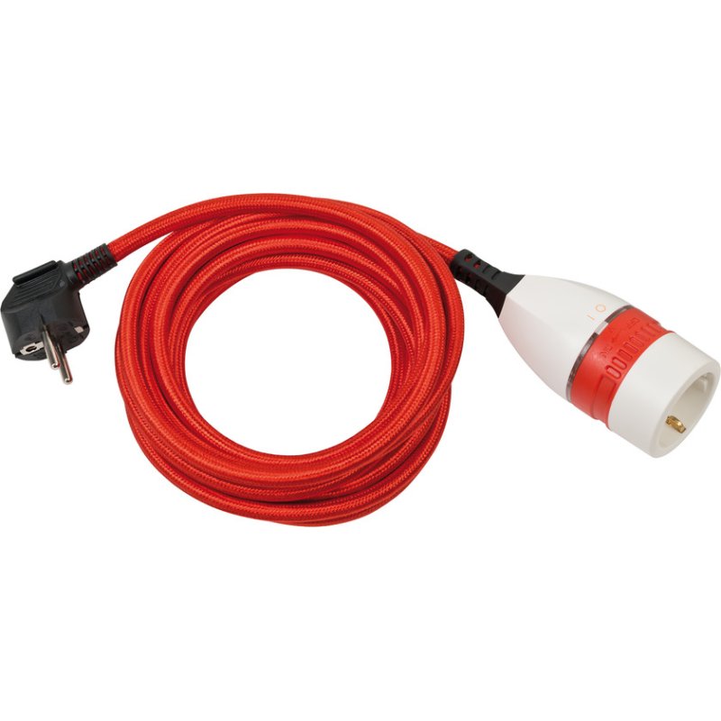 Brennenstuhl 1161830040 power extension 5 m 1 AC outlet(s) Indoor Red
