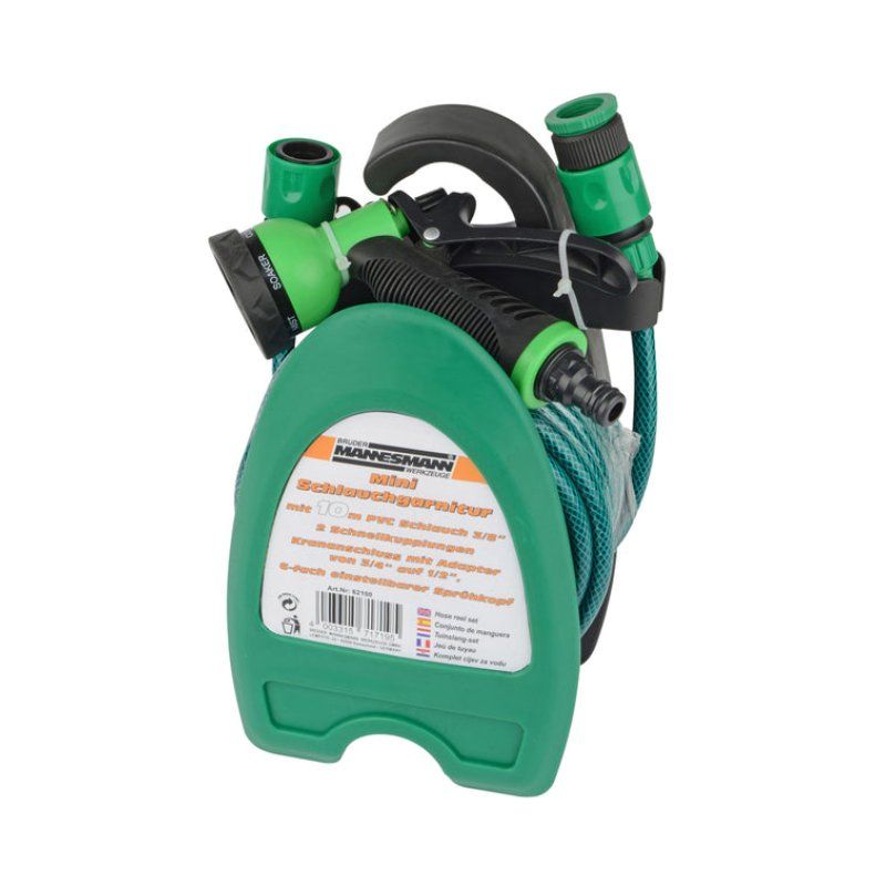 BRÜDER MANNESMANN M62100 garden hose 10 m Above ground Polyvinyl chloride (PVC) Black, Green
