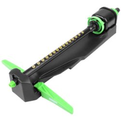 BRÜDER MANNESMANN Arroseur oscillant, 15 buses, vert/noir