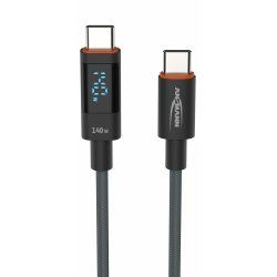 Ansmann 1700-0171 USB cable USB 2.0 2 m USB C Anthracite