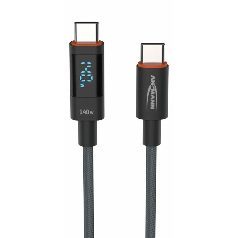 Ansmann 1700-0171 câble USB USB 2.0 2 m USB C Anthracite