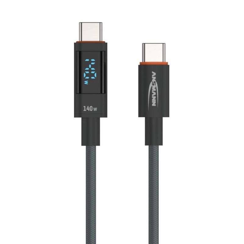 Ansmann 1700-0171 USB cable USB 2.0 2 m USB C Anthracite