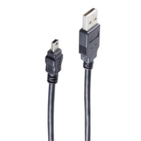 shiverpeaks BASIC-S Mini câble USB 2.0, USB-A - 5 Pol USB-B