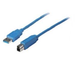 shiverpeaks 3 m USB 3.0 USB cable USB 3.2 Gen 1 (3.1 Gen 1) USB A USB B Blue