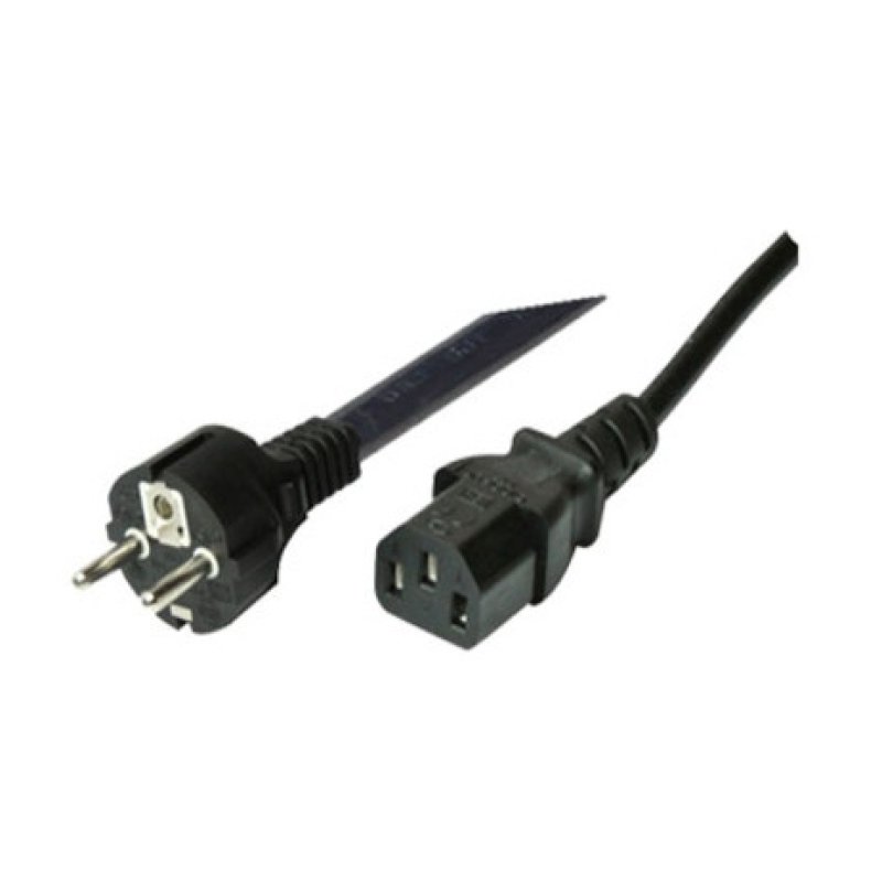 shiverpeaks Type F/C13 1.8m Black Power plug type F C13 coupler