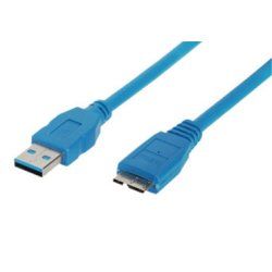 shiverpeaks BS77190 USB cable USB 3.2 Gen 1 (3.1 Gen 1) 0.5 m USB A Micro-USB B Blue