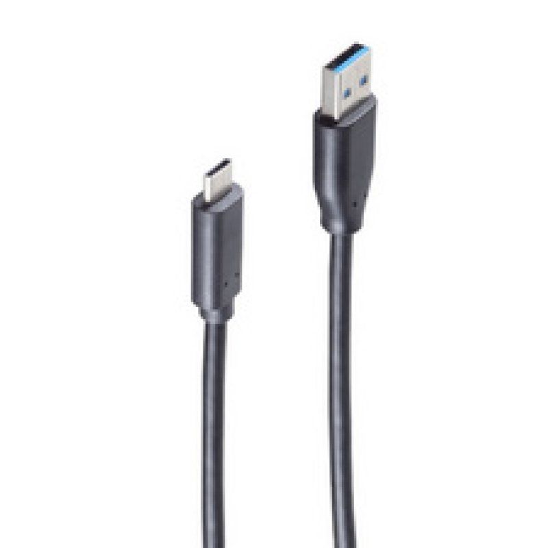 shiverpeaks BS77141-1.0 câble USB USB 3.2 Gen 1 (3.1 Gen 1) 1 m USB C USB A Noir