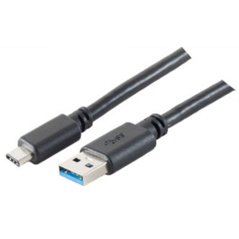 shiverpeaks BS77141-1.8 câble USB USB 3.2 Gen 1 (3.1 Gen 1) 1,8 m USB C USB A Noir