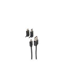 shiverpeaks BS14-15035 USB cable USB 2.0 2 m USB A Micro-USB B Black