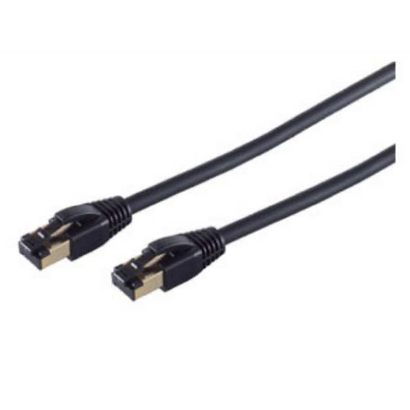 shiverpeaks BS08-41025 networking cable Black 1 m Cat8 F/FTP (FFTP)