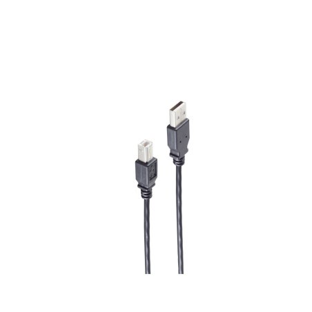 shiverpeaks BS13-23005 USB cable USB 2.0 0.25 m USB A USB B Black