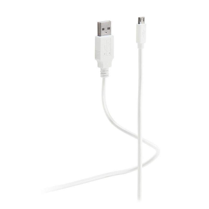 Flexline FL31-72186 USB cable USB 2.0 1.8 m USB A Micro-USB B White