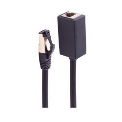 shiverpeaks BS08-44025 networking cable Black 1 m Cat8.1 F/FTP (FFTP)