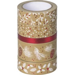 HEYDA 203584529 craft tape 5 m Natural, Red, White