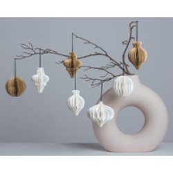 HEYDA Set décoration "Goutte en nod d'abeille", naturel