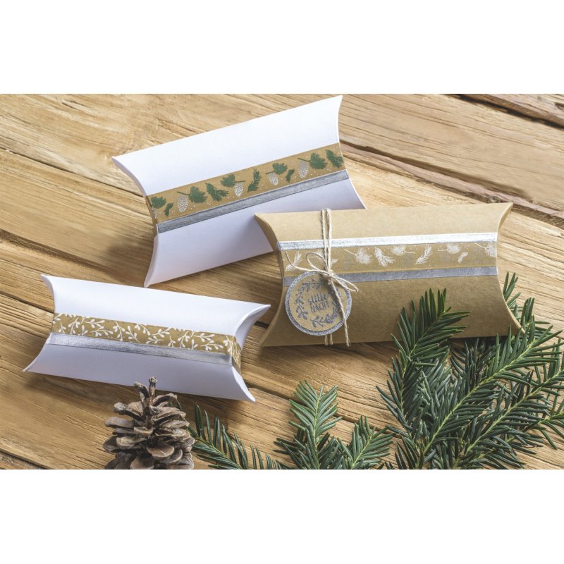 HEYDA 203584528 scotch adhésif décoratif 5 m Naturel, Argent, Blanc