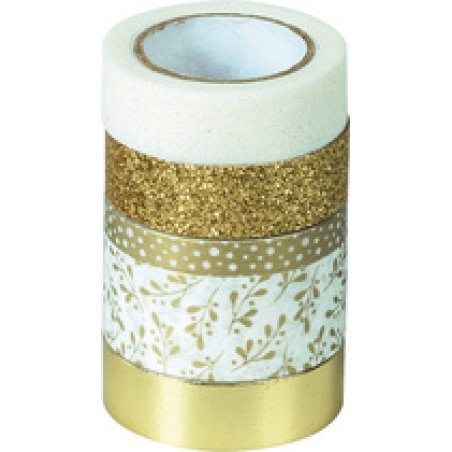 HEYDA Ruban adhésif décoratif Effets, or