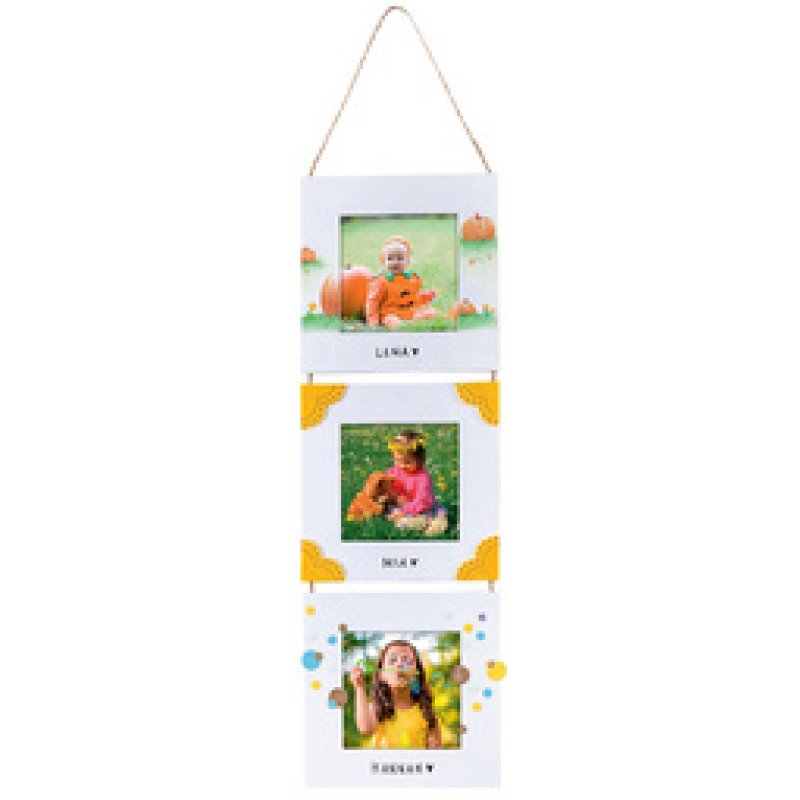 folia Kit de cadre photo, en carton, 7,5 x 7,5 cm, blanc