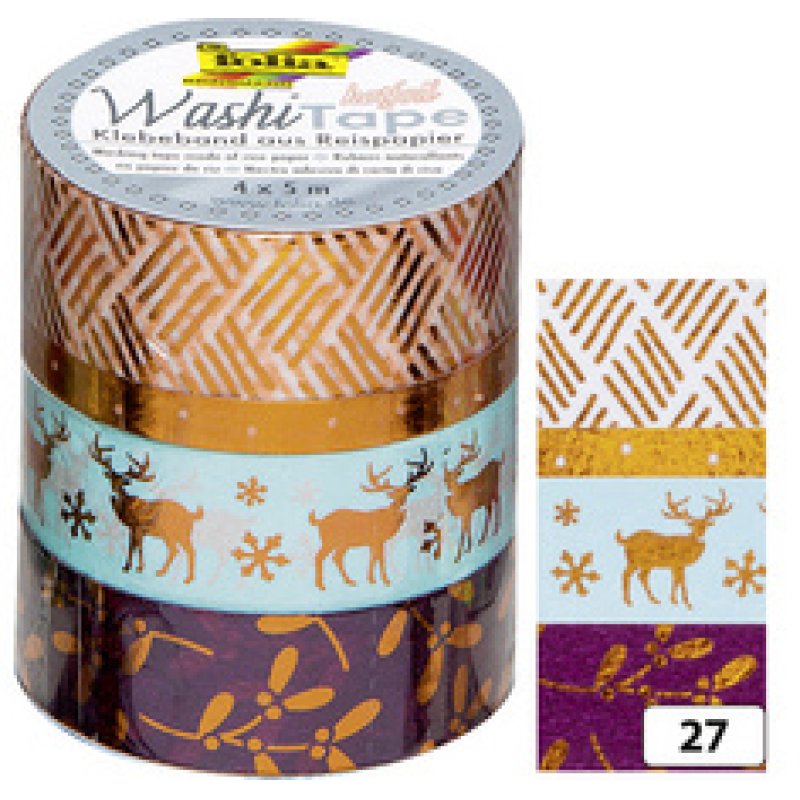 folia Rubans autocollants Noël Washi-Tape HOTFOIL ARGENT III