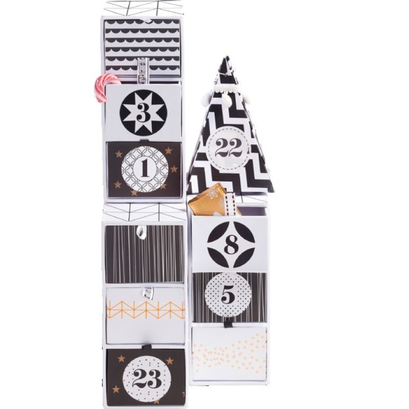 folia Stickers de Noel "CALENDRIER DE L'AVENT", assorti