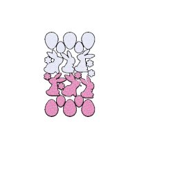 folia Sticker pailleté caoutchouc mousse "Printemps"